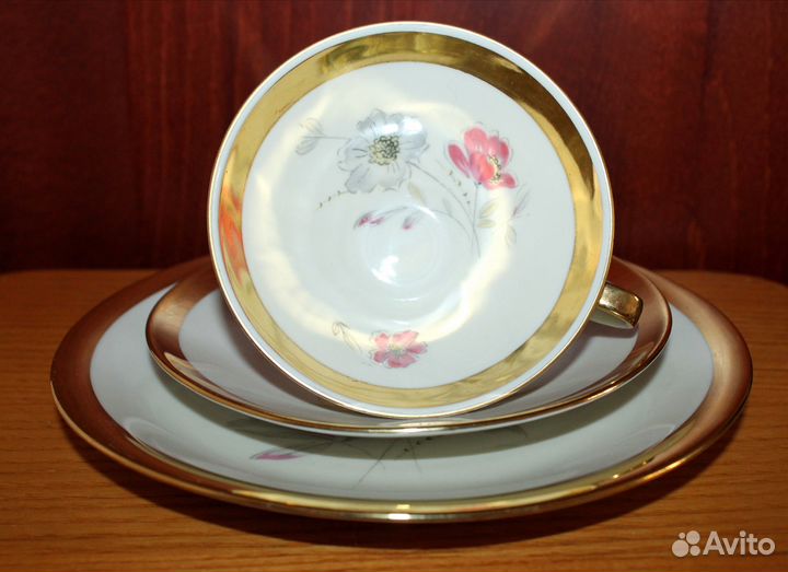 Шикарное чайное трио, Германия. Винтаж