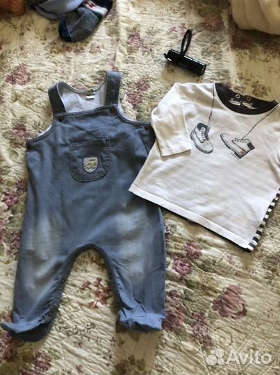 Джинсовый комбинезон на 6 месяцев