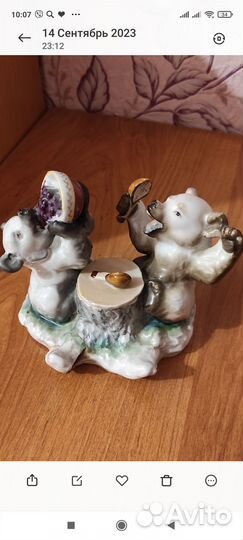 Чернильница Медвежата