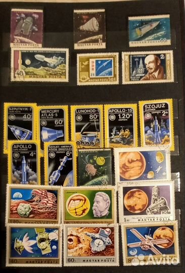 Марки Космос иностранные