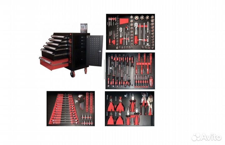 Тележка инструментальная 6 ящиков + инструмент