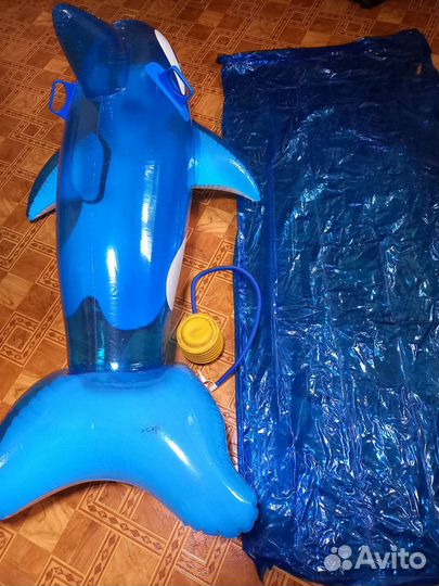 Надувной дельфин+ матрас