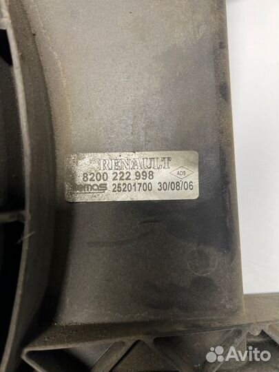 Вентилятор охлаждения радиатора Renault Megane