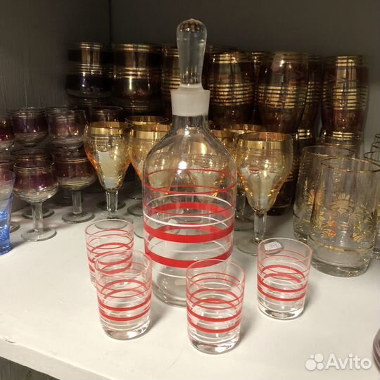 Графин и стопки стекло