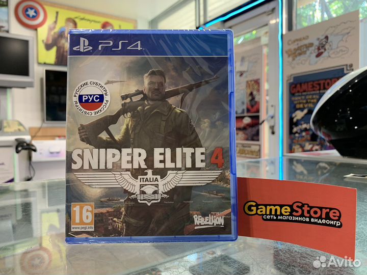 Sniper Elite 4 PS4 (новый) RUS
