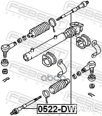 Тяга рулевая перед прав 0522DW Febest