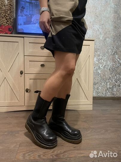 Ботильоны полусапоги кожа бренд 38