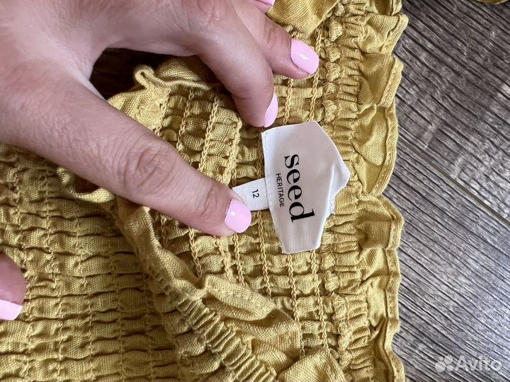 Льняной топ