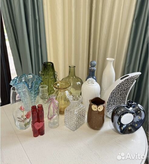 Вазы бокалы посуда кашпо