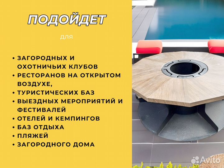 Стол гриль очаг барбекю для ресторана