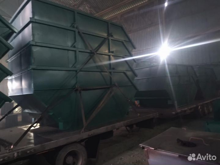 Бункер металлический 8 м3 лодочка