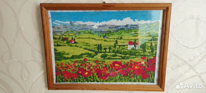 Картины вышитые крестом ручная работа