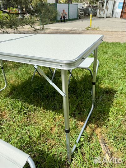 Раскладной стол туристический со стульями новый