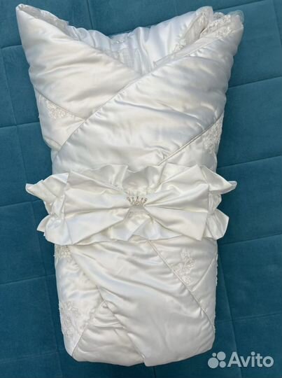 Одеяло-конверт на выписку осень-весна Наследник В