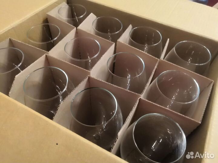 Фужеры бокалы для вина 36 шт для мартини 23 шт