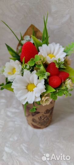 Букет из мыла ручной работы