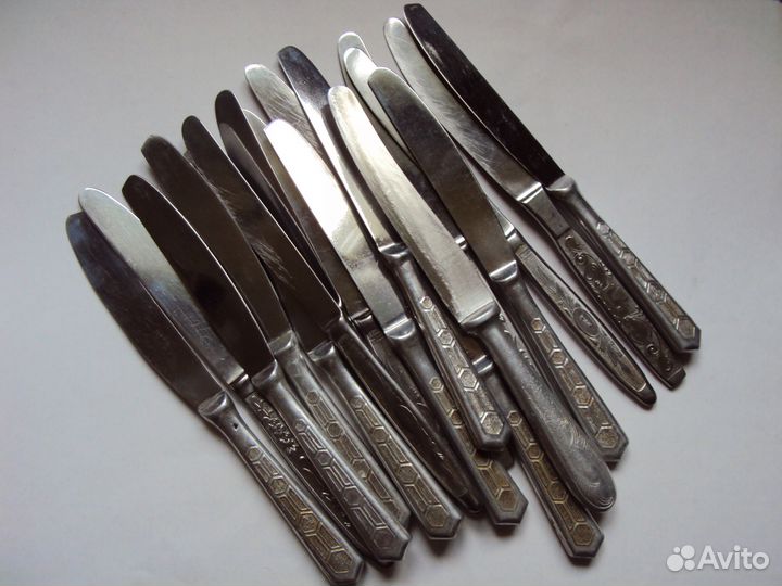 Ножи нержавейка СССР скопом 16 штук
