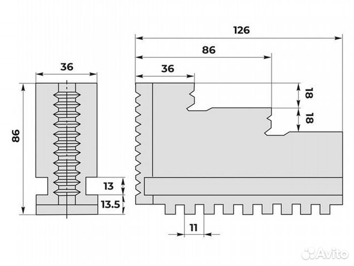 Кулачки прямые OJ-11-315