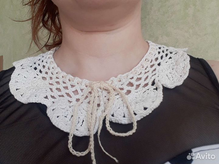 Воротник вязаный
