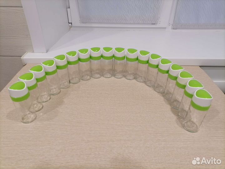 Стеклянные баночки для специй 80 мл