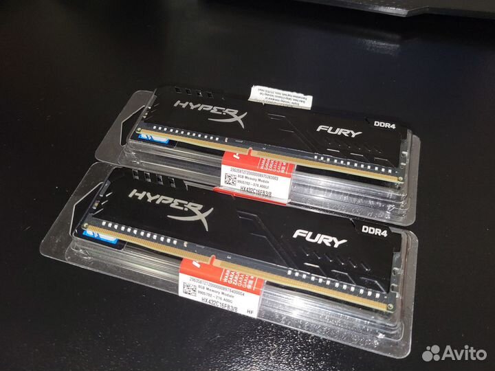 Оперативная память Kingston HyperX fury Black 2x8