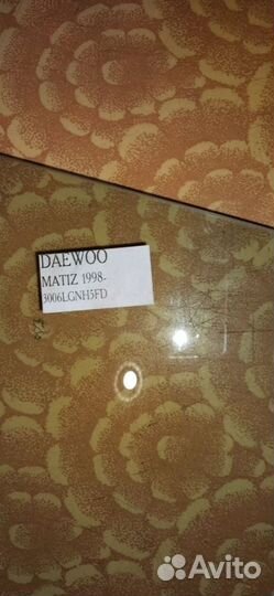 Стекло переднее левое matiz