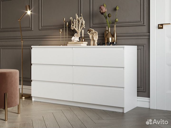 Комод Мадера белый 1,38м