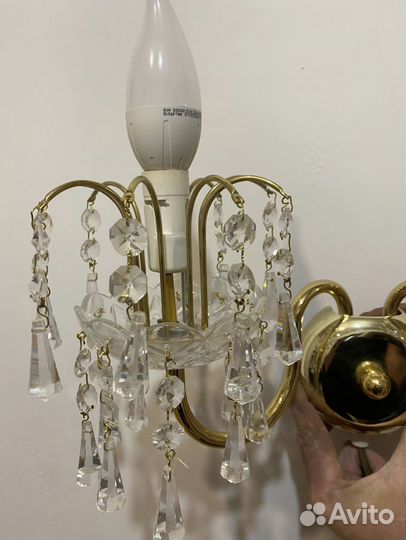 Бра чешский хрусталь, 6 шт