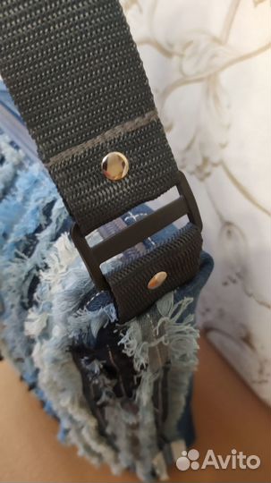 Джинсовая сумка-планшет