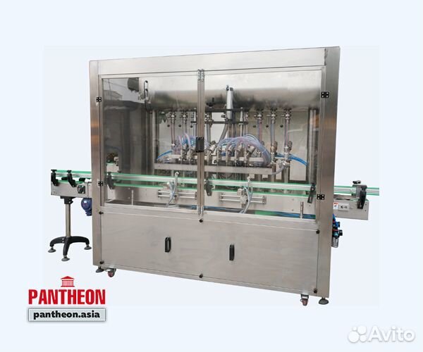 Автомат. линия розлива с укупоркой и этикировкой