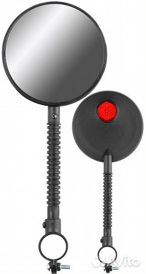 Зеркало заднего вида JY-3А пластиковое чёрное