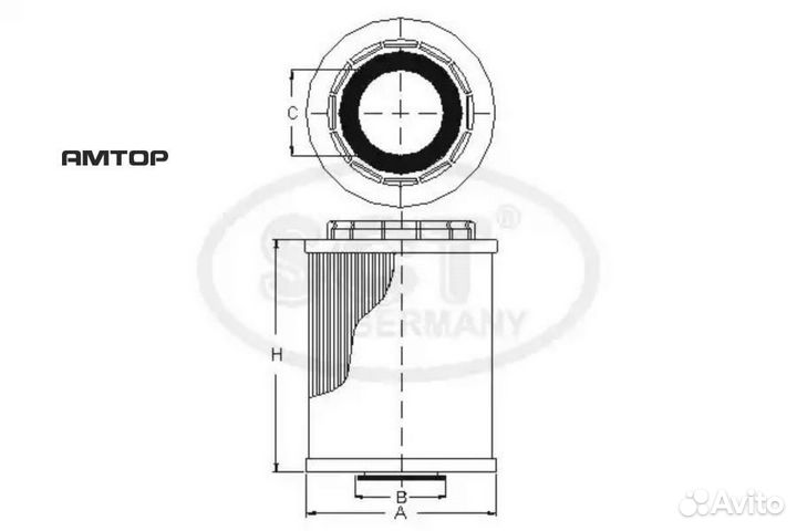 SCT germany SH427P Фильтр масляный SCT Germany SH4