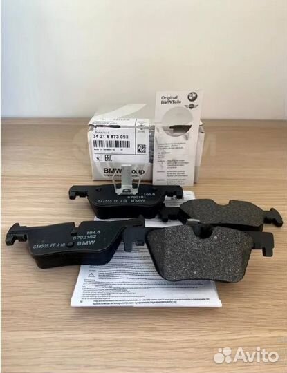 Оригинал BMW 34 21 6 873 093 Колодки тормозные зад