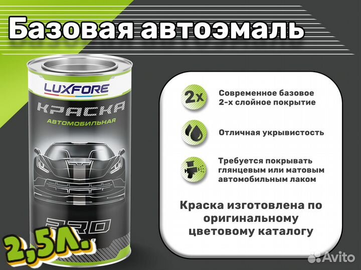 Краска Luxfore 2,5л. (Hyundai R4G Titan Grey)