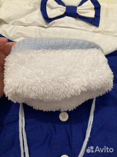 Конверт, комбинезон и шапочка