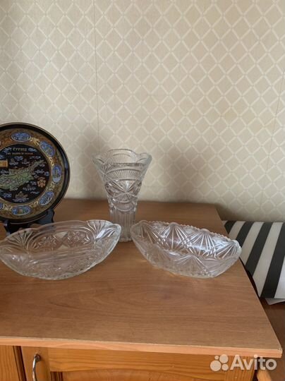 Ваза хрустальная СССР, винтаж