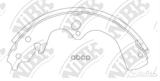 Колодки тормозные барабанные KIA sportage 2.0 1