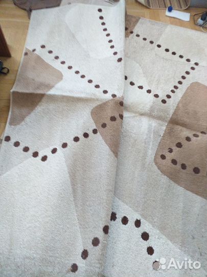 Ковер напольный, 2х3, светло-бежевых тонов