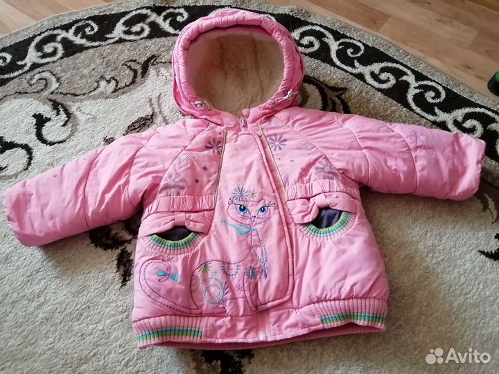 Зимний комбинезон 4в1 для девочки р. 74