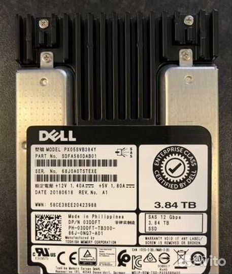 Жесткий диск dell Toshiba PX05SVB384Y 3,84 тб