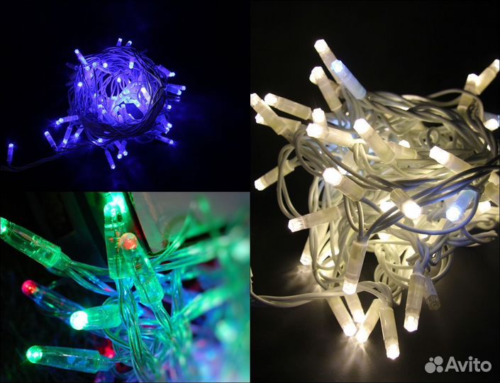 Гирлянда бахрома премиум