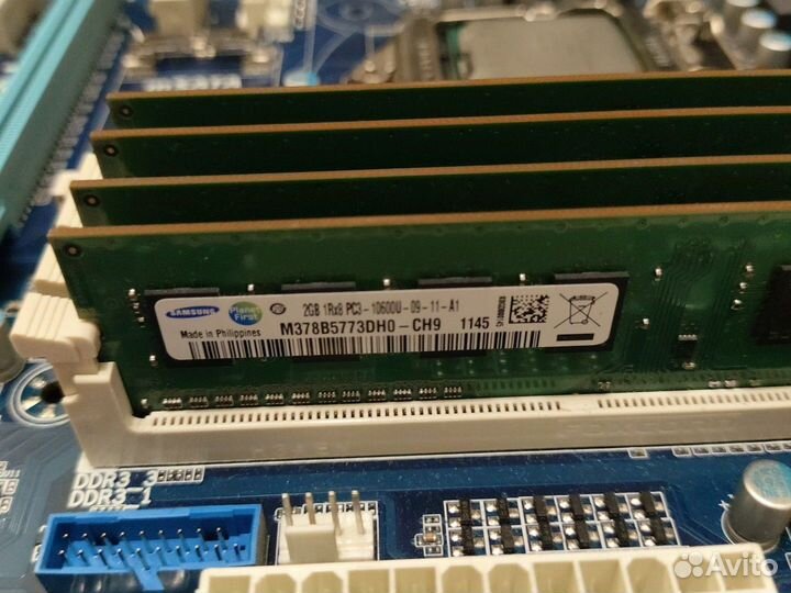 Комплект 1155 на b75+i3+8гб