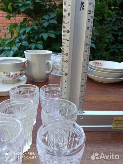 Старые вещи Б/У. Рюмки 8 шт. Тяжёлые
