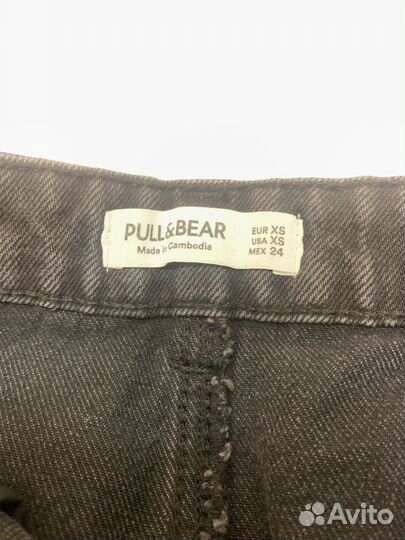 Юбка джинсовая черная