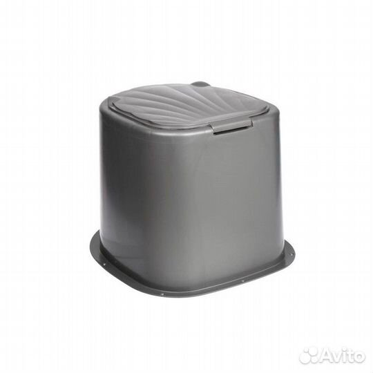 Туалет дачный, h 35 см, без дна, с отверстиями для