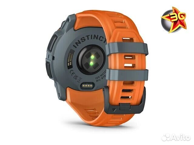 Часы Garmin Instinct 3 50 mm Solar Grey Orange 010-02935-01