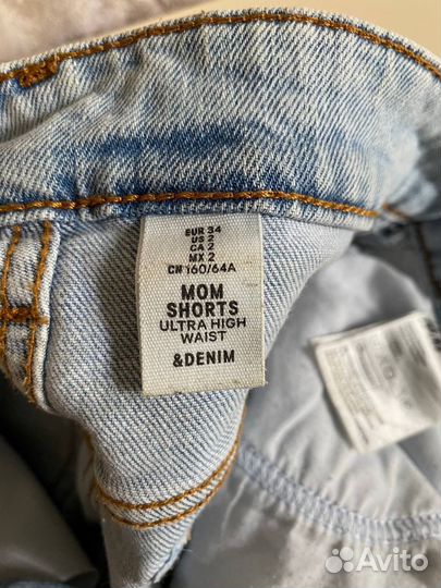 Джинсовые шорты MOM женские H&M