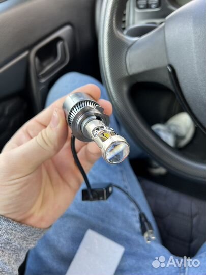 Лэд лампы с линзой h7