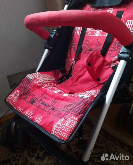 Коляска трость babyton city красная