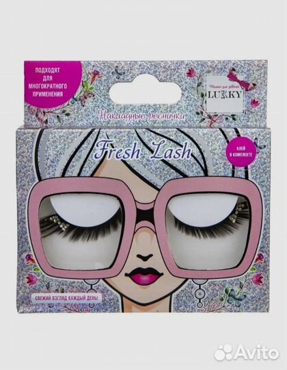 Накладные ресницы с клеем